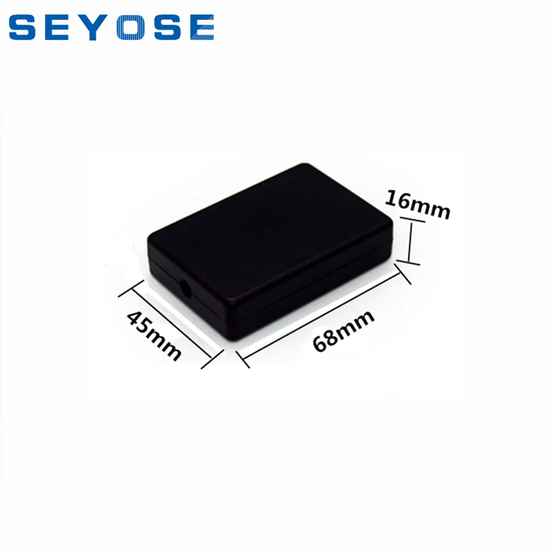 boîtier en plastique noir de boîtier de circuit imprimé pour projet boîtier de projet de bricolage 65 x 38 x 22 mm Boîte de projet électronique ABS paquet de 5 