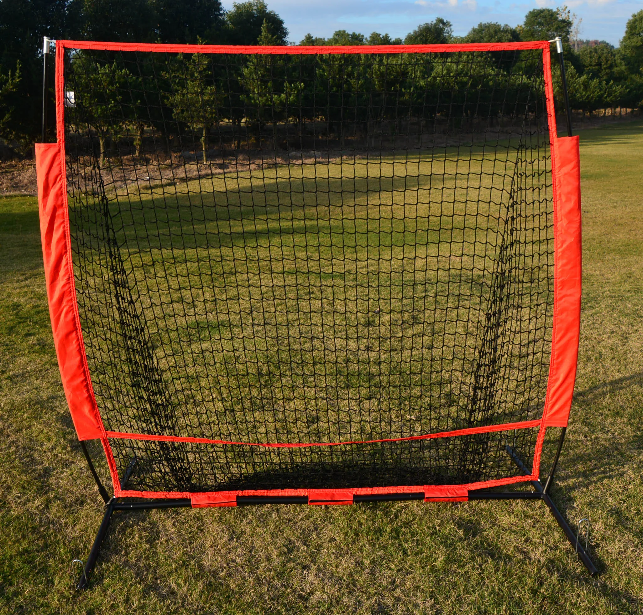 Good quality baseball net for batting and pitching 5 x 5 with portable ...