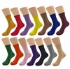 Wholesale candy color fashion casual pure color cotton socks women