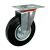 WBD guangzhou top supplier roller bearing rubber industrial caster with break