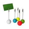 Custom Logo Golf ball shape memo clip photo holder card paper note clip Memo holder