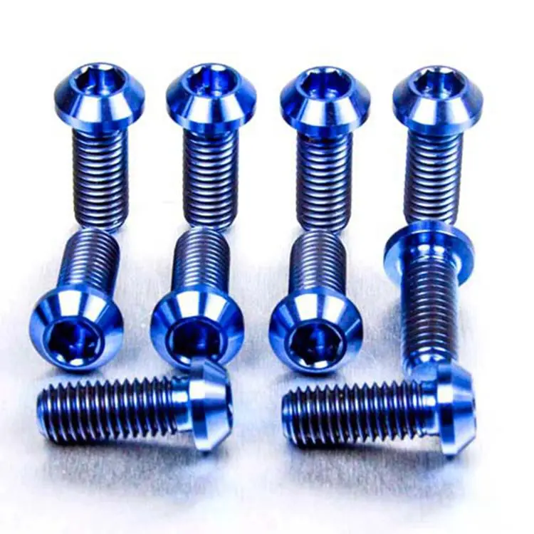 GR5 6Al4V m6 m8 Titanium disc bolts for motorcycle