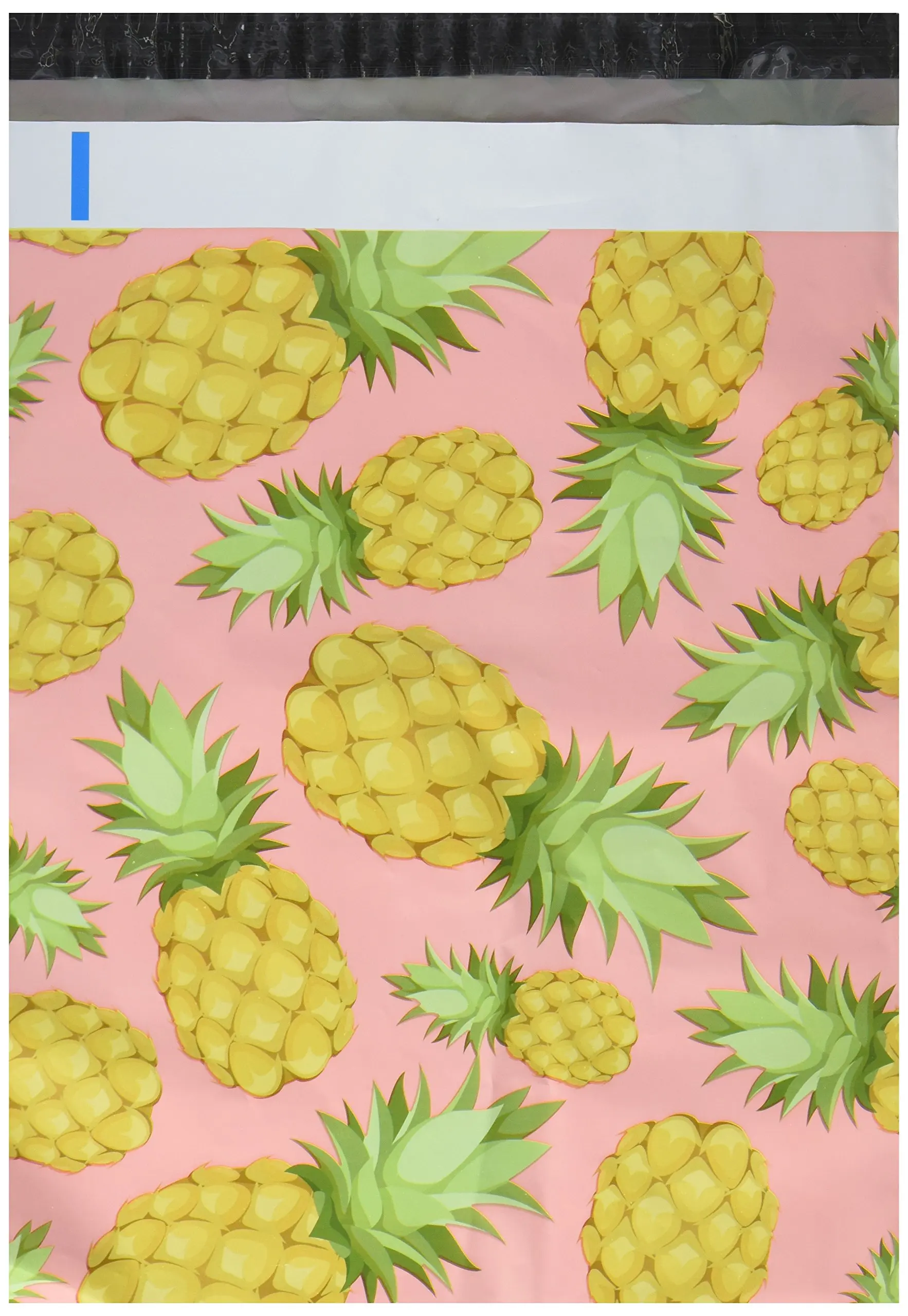 Poly Mailers Pineapple Designer Boutique Mailers Custom Bags Pink & Yellow Shipping Envelopes Boutique Custom Bags #SmileMail (100 10x13)
