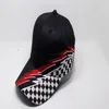 Black and white cloth stitching embroidery needle embroidery AI domineering lightning Black Baseball Cap