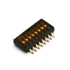 1.27mm mini micro spst smd smt half-pitch 8 pin dip switch