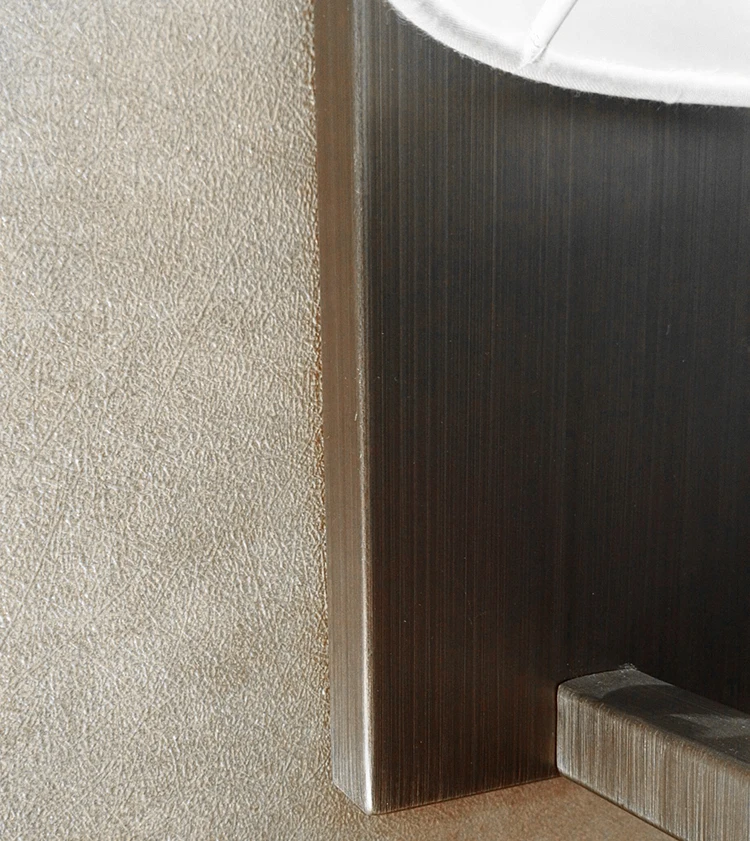 Modern White Fabric Bronze color IP54 Waterproof Bathroom Wall Light ,M6043
