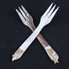 Natural 15cm Fish Shape Mother Of Pearl Shell Fork