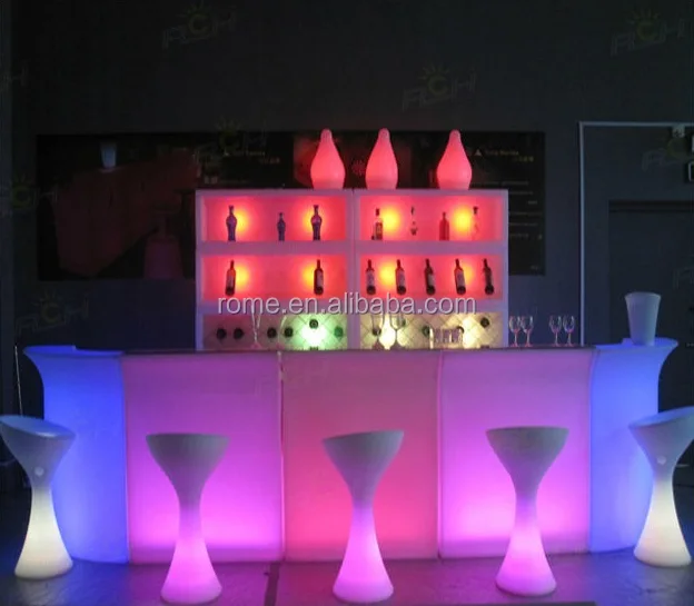 Led Bar Counter Outdoor Furniture/ Lighted Bar Counter With 16 Colors