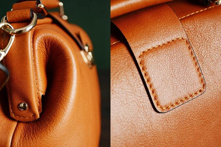 100% High-end Environmental Vegetable Tanned Leather Custom Handmade ...