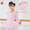 Best Seller children Dance Wear Long Sleeve Pink Children Ballet dress