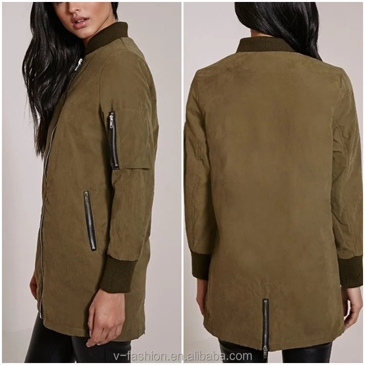 womens longline parka coat