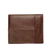 custom slim man rfid vintage genuine leather wallet