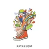 New Fashion Girl Iron-On Transfers Vinyl Heat Transfer Ironing Stickers T-shirt Thermal Patches For Clothing Iron