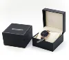 Custom logo premium PU leather single watch display gift packaging box