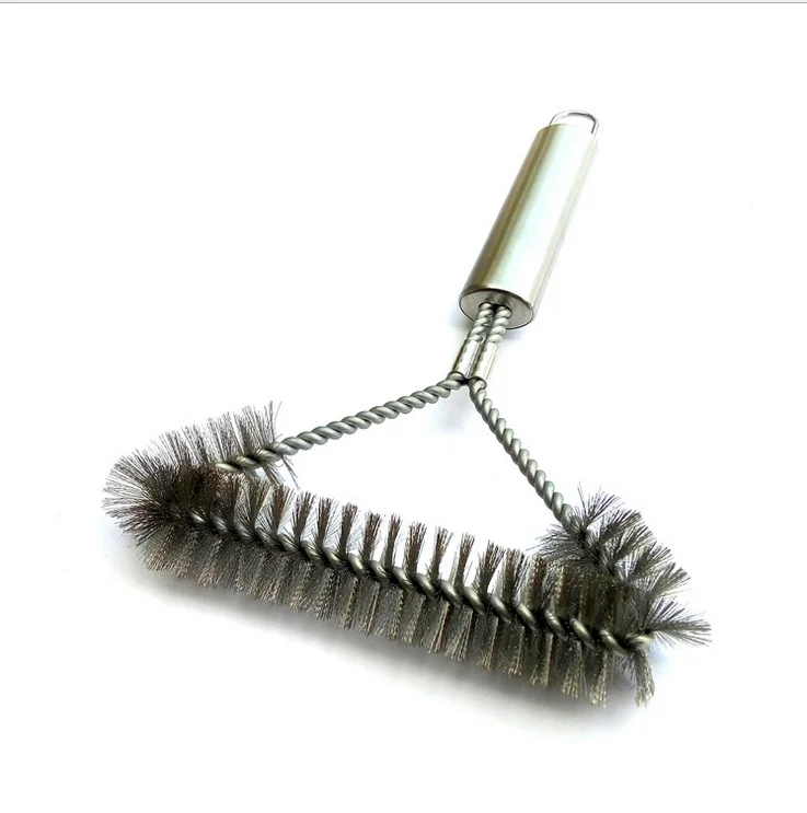 Wholesale Factory 12'' Bbq Cleaning Brush Brass Wire Bbq Grill Cleaning