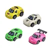 4 Pack 1:72 Die Cast Pull Back Metal Cars Play Set Mini Cartoon Racers Car Model Diecast Toy Vehicles Design Gift for Children