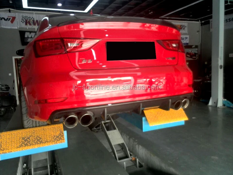 S3 Carbon Fiber Rear Diffuser For Audi A3 8v Sline S3 Sedan 4door 14