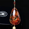 wholesale jewelry 14k gold rolled natural amber necklace for women gold-rolled jewelry