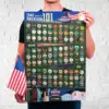 100 Bucket List Scratch Off Poster True American to Do List 17 x 25 inch