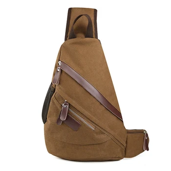 Triple Zip Contrast Trim Sling Backpack Bag,Basic Pattern Boy Girls ...