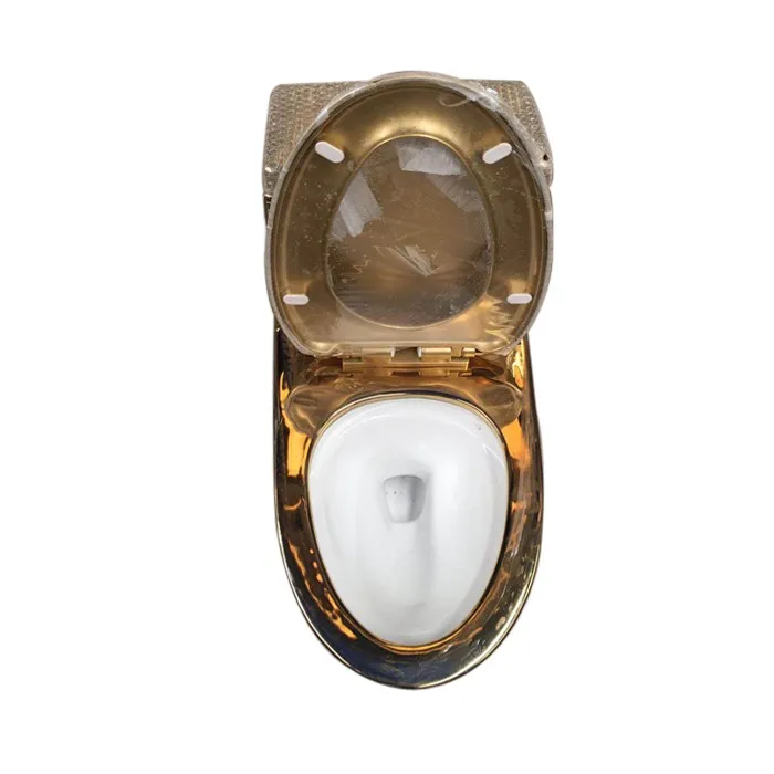Modern Gold Sanitary Wares Wc One Pieces Gold Plating Toilet Buy