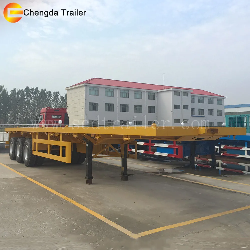 3 axles flatbed  trailer