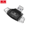 Earldom 3 in 1 USB 2.0 OTG Type-C Memory Card Reader Mirco/SD Card Reader Adapter OTG Card Reader for iphone Android