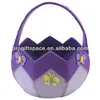 Eco friendly handmade felt round spring flower shape basket for girls in bulk made in China