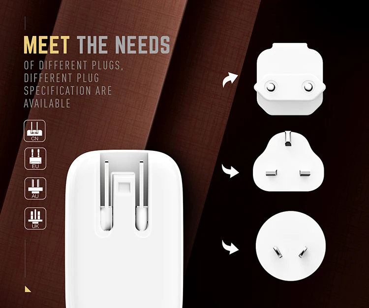 LDNIO 4 port 4.4A usb travel charger with LED Touch lampModel A4405