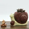 ROOGO Handicraft articles snails resin vase animal christmas resin flower pot stands designs