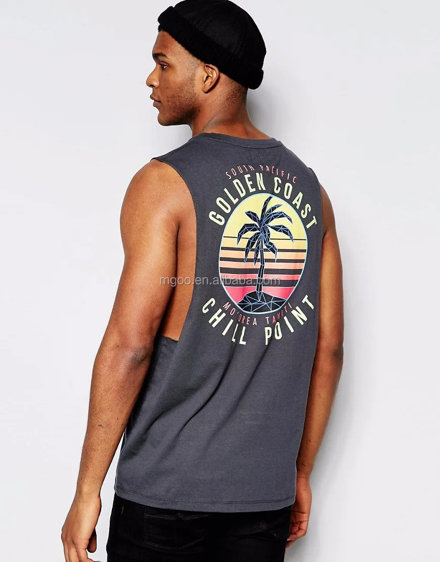 sleeveless t shirts for men with cap