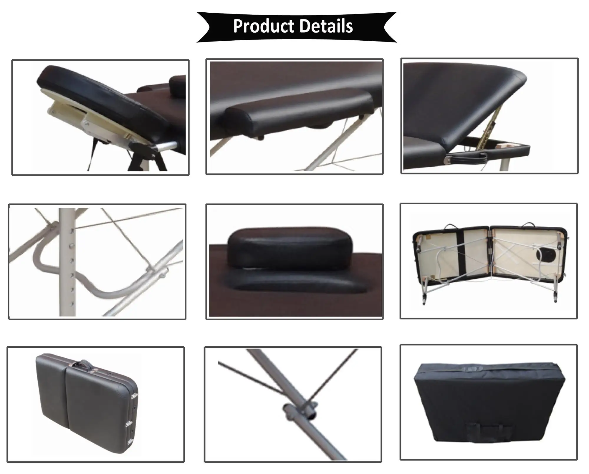 3 Section Facial Spa Tattoo Bed Portable Massage Table Buy Aluminium