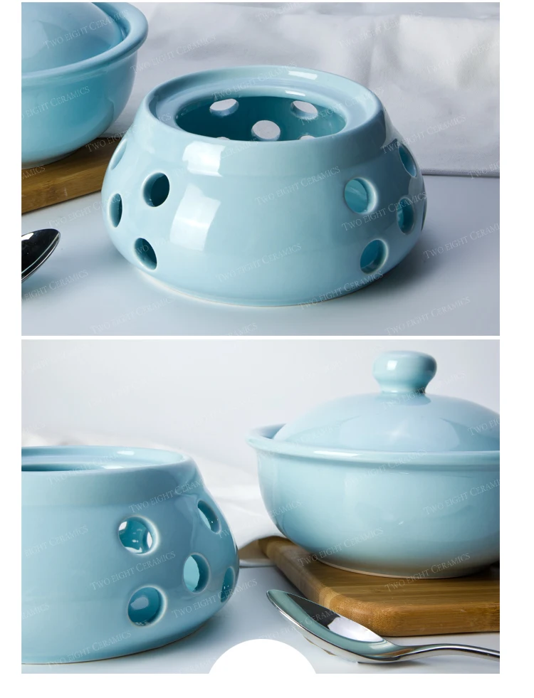 Hot sale hotel&restaurant color stove with lid chaozhou crockery stove with lid Catering porcelain
