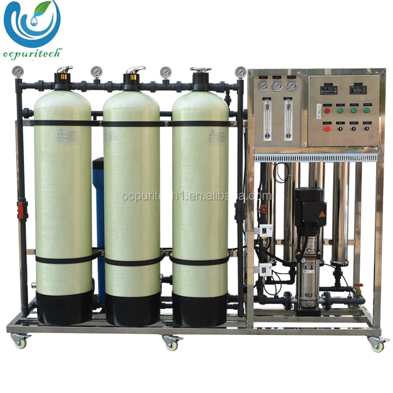Hospital small 1000L/hr ro system/salts recovery plant with manual softener