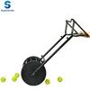 Tennis ball picker upper stainless steel hopper oncourt offcourt