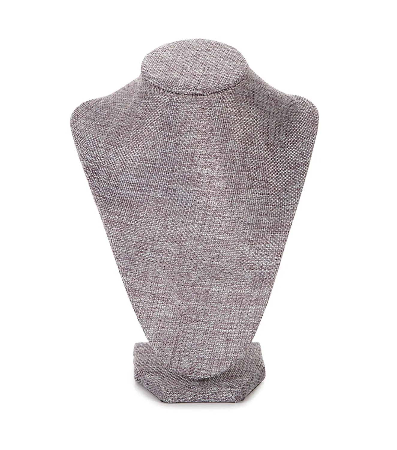 Extra Tall Necklace Display In Price On Alibaba Rj Displays Grey Linen Necklace Bust Jewelry Display Stand Extra Tall For Large