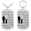 Father's day LOVE DAD full love present Keychain