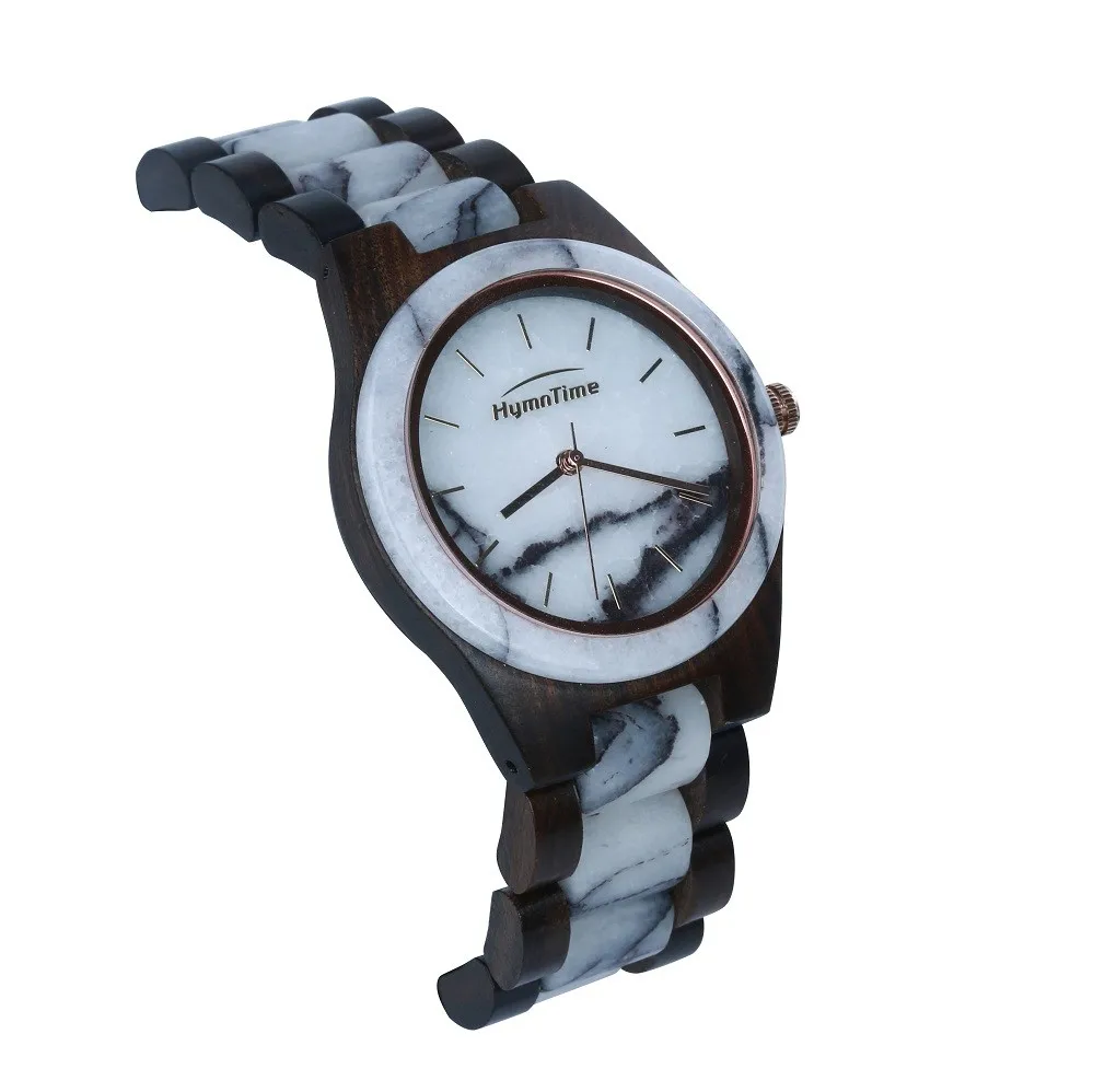 2018 newest wooden wrist watch customized brand marble watch