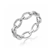 925 sterling silver lab made jewelry classic chain link eternity band scope rings