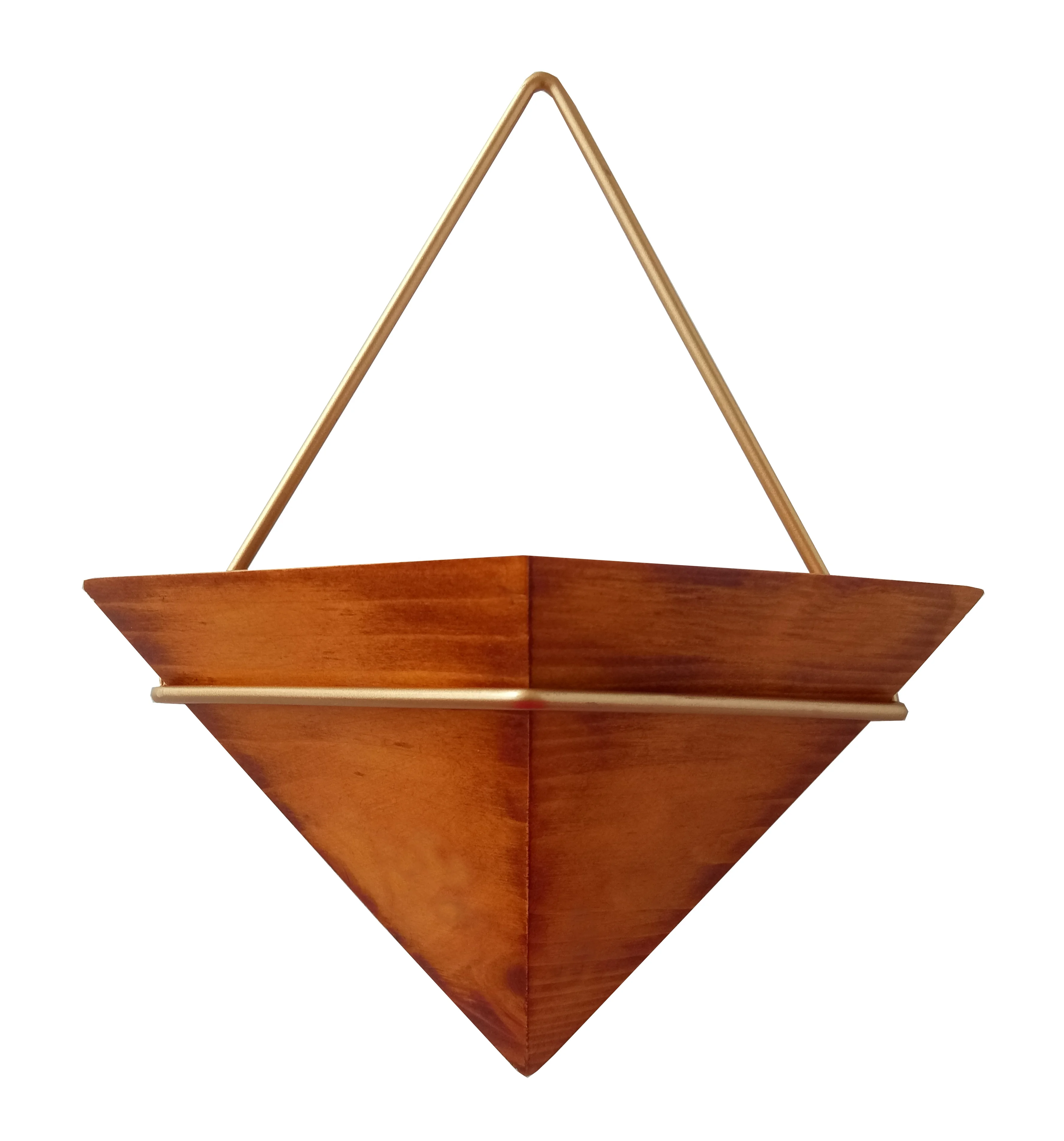 air decorative plant pot holder flower wall decor wooden vase