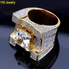 Jewelry ice out ring for men Hip-hop jewelry popular design for men Whole sale Jewelry ice out for men