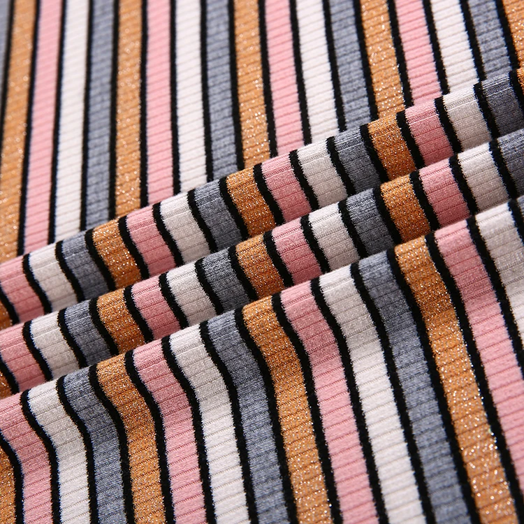 knit fabric stripes