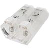 Double Chambers Plastic Wall Mounted Liquid Hand Soap Dispenser For Hotel Bathroom