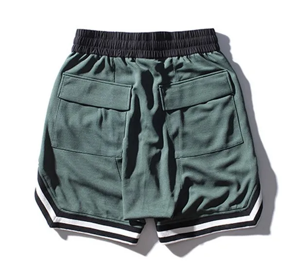 100 涤纶男士条纹短裤夏季跑步运动拉链短裤口袋 - buy 100 聚酯短