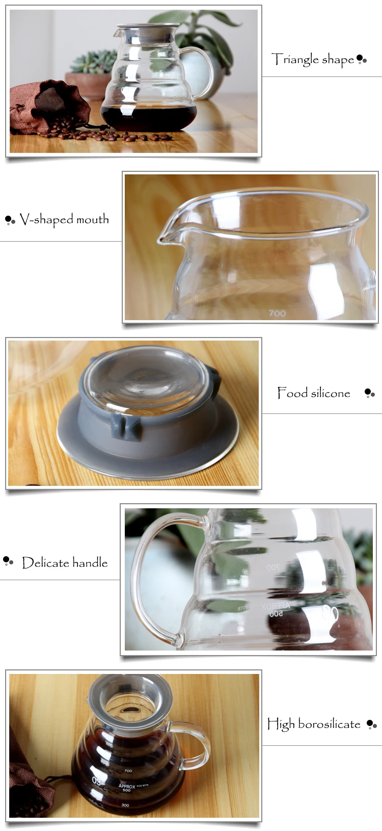 Hot Popular Top Quality Fast Shipping Double Wall Glass Kettle Manufacturer China