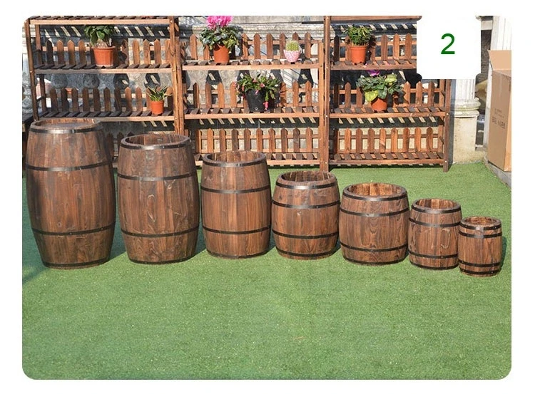 Outdoor Garden Decoration Big Wooden Barrel For Sales - Buy Wooden