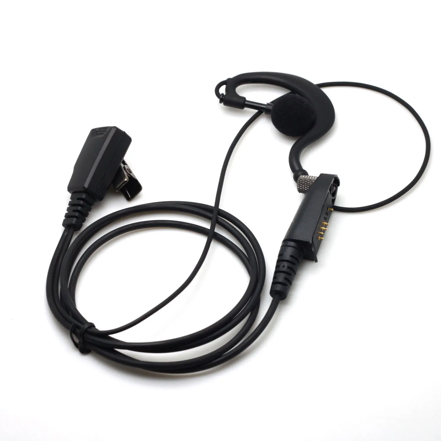 D-Sharp Earhook Earphone PTT Mic for Hytera HYT TC-880GM TC-610P-2TONE-U2