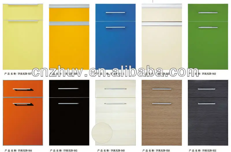 Pvc Pp Wood Veneer Paper Al Overlaid Mdf Wrapping Kitchen Cabinet