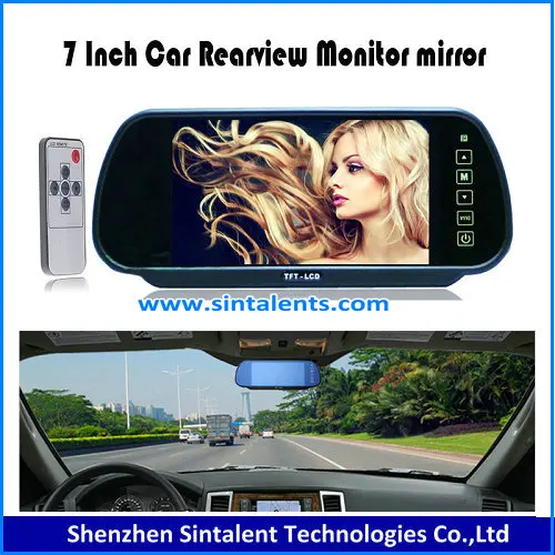 5 Inch digital touch button waterproof auto car reverse monitor