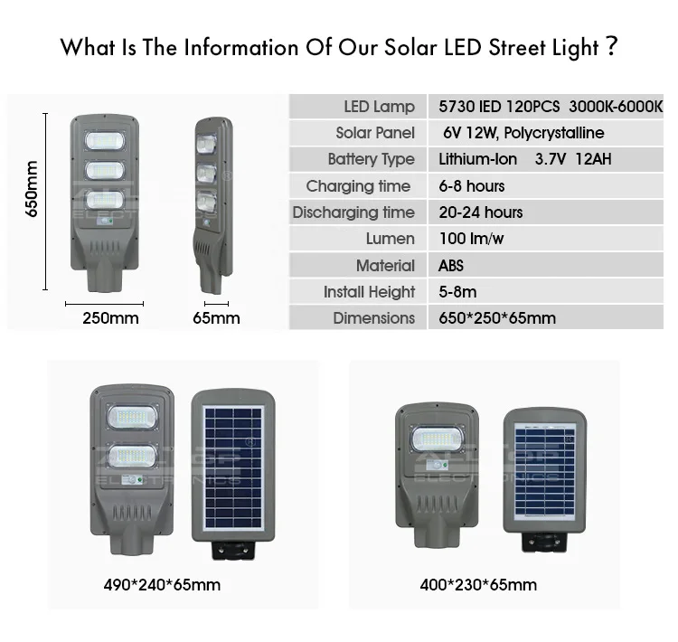 China direct sales 9000 lumens ip65 30w 60w 90w all in one solar led street light